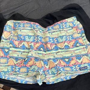 Patagonia Women's Colorful Geometric Athletic Shorts